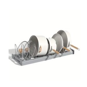 1pc Adjustable Multi-Purpose Pot Organizer Rack For Kitchen Cabinet For Easy Storage And Organization