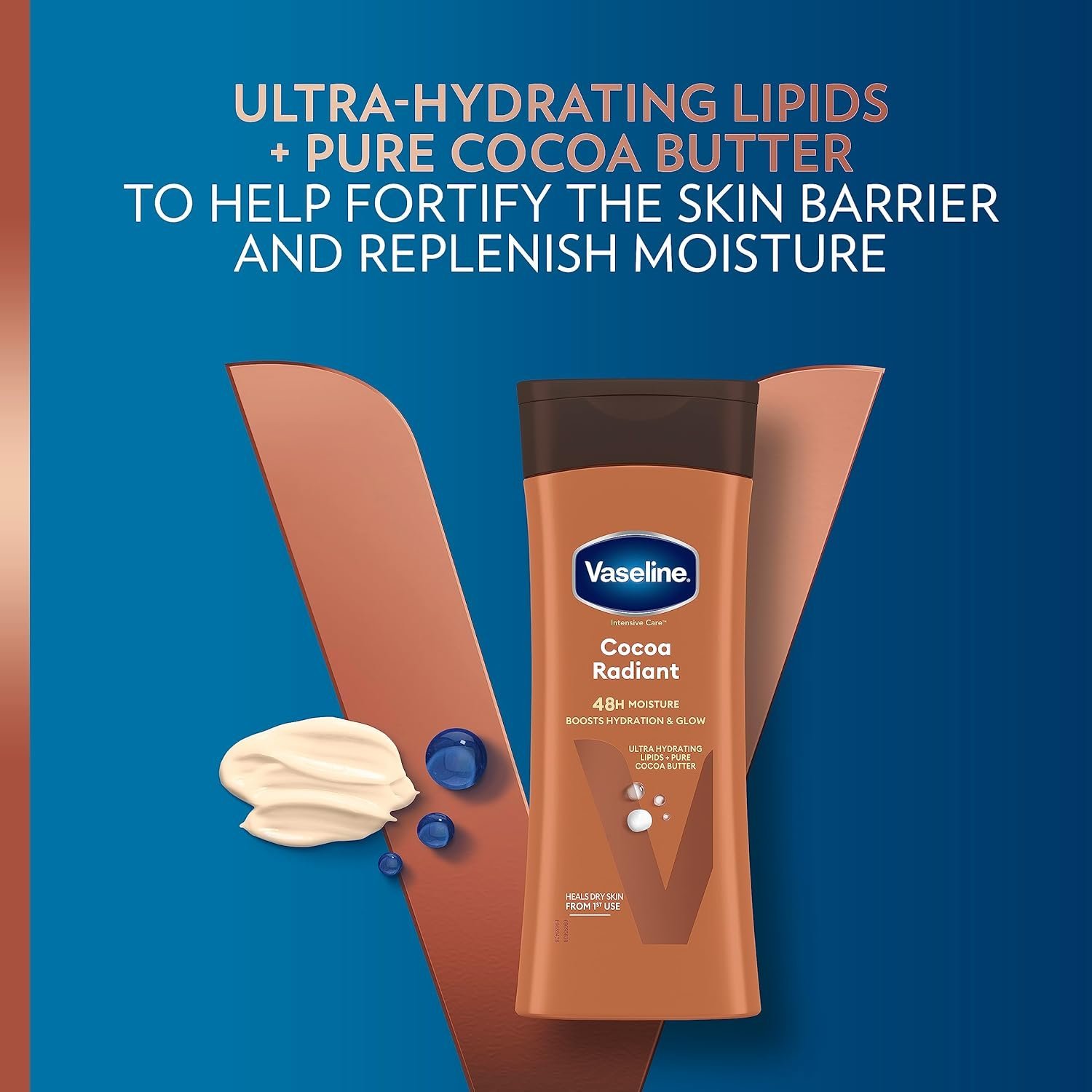 Vaseline Intensive Care Cocoa Radiant Body Lotion with ultra-hydrating lipids 200 ml - Image 2