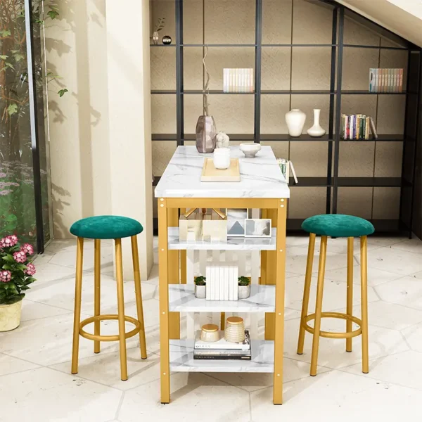 Lamerge A Three-Piece Table and Chair Set Suitable for Both the Living Room and Kitchen - Image 4