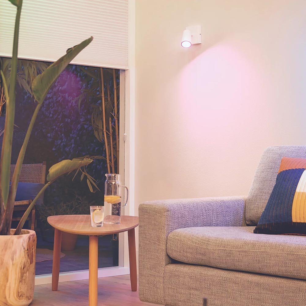 PHILIPS GU10 RGB & WHITE LED SMART LIGHT BULB 4.7W 345LM 2 PACK (334VG) - Image 3