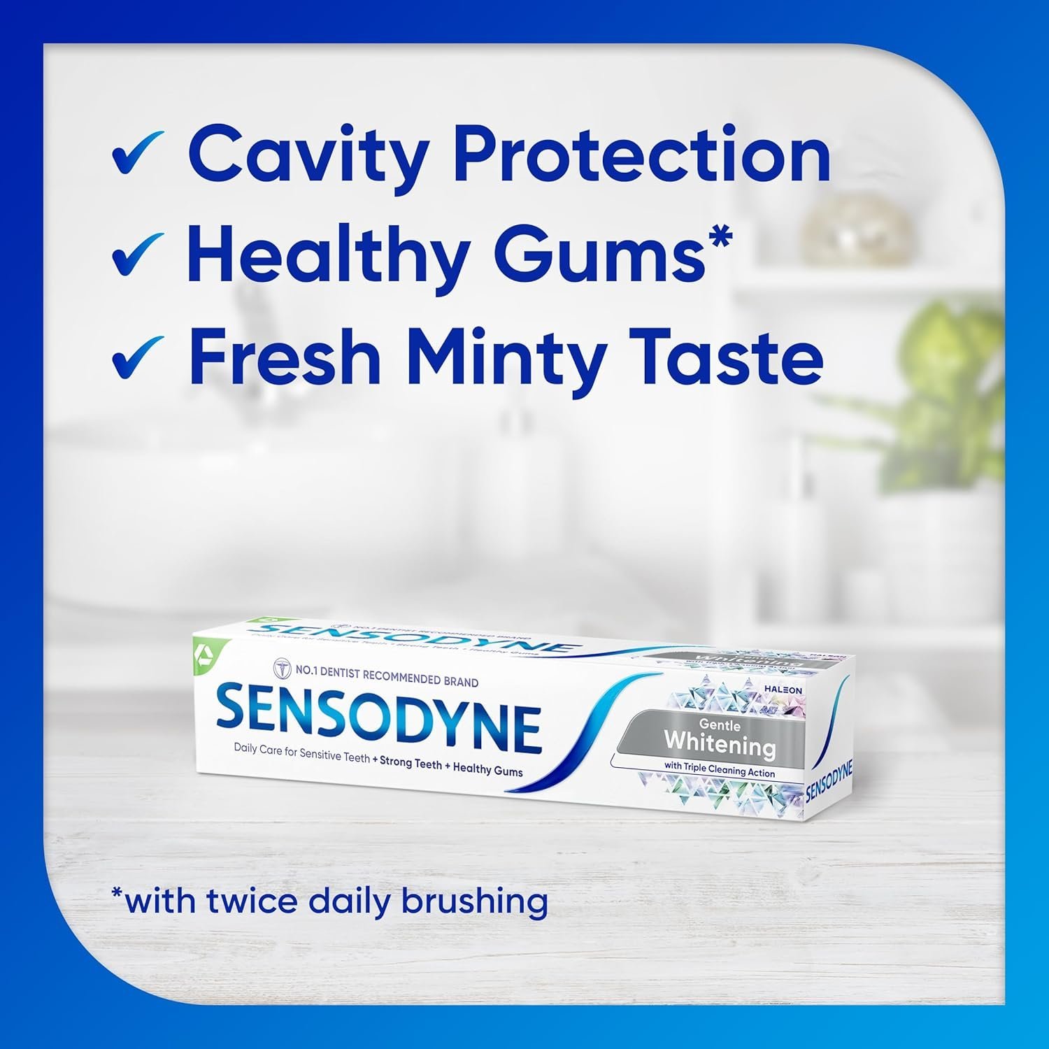 Sensodyne Toothpaste Daily Care, Gentle Teeth Whitening Toothpaste for Everyday Care, 75ml - Image 4