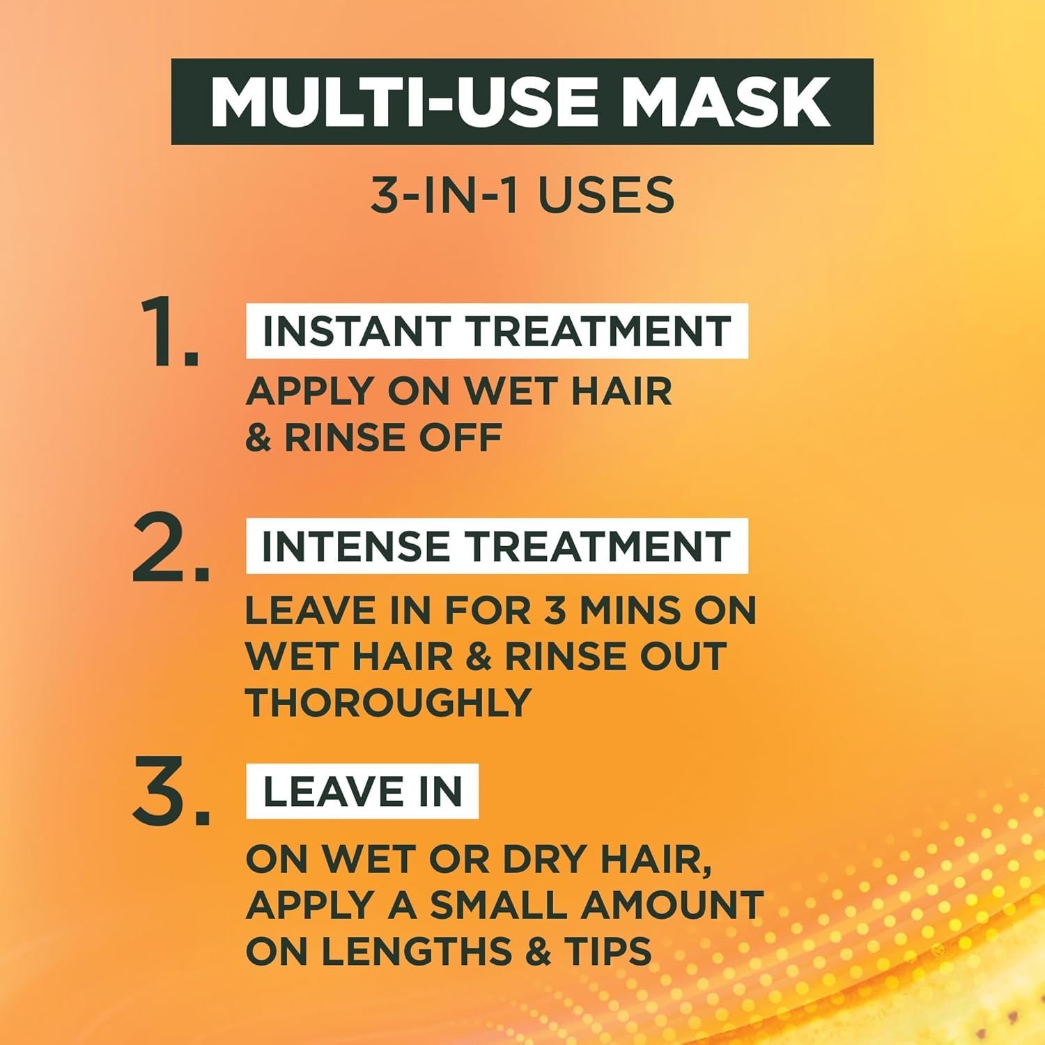 Garnier Hair Food Multi-use Hair Treatment Mask, Vegan Formula, Banana, Ultimate Blends, 400ml - Image 4