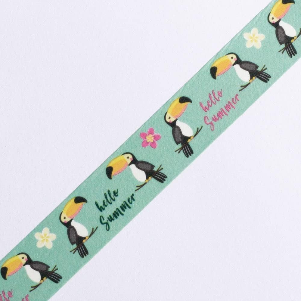 Luck and Luck 10m Toucan Bird Washi Craft Tape - Image 2