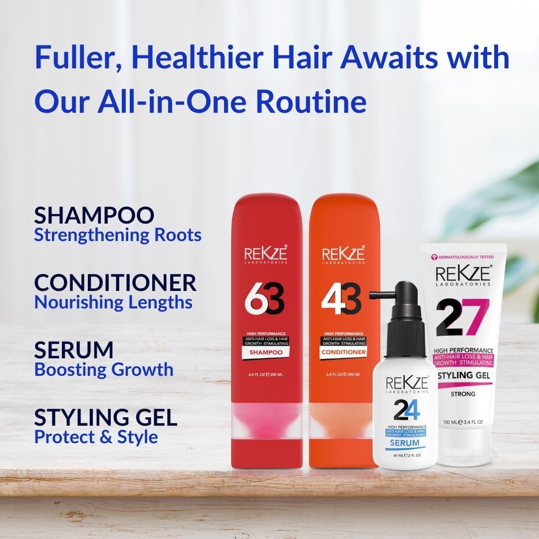 REKZE 63 Hair Growth Shampoo, Promote Regrowth - Image 4