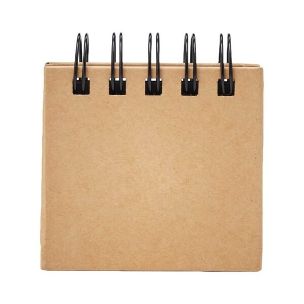eBuyGB Sticky Notes Box Multi Memo Notepad Portfolio, 5 Colours, Brown,7 x 7.5 x 2.3 cm - Image 2