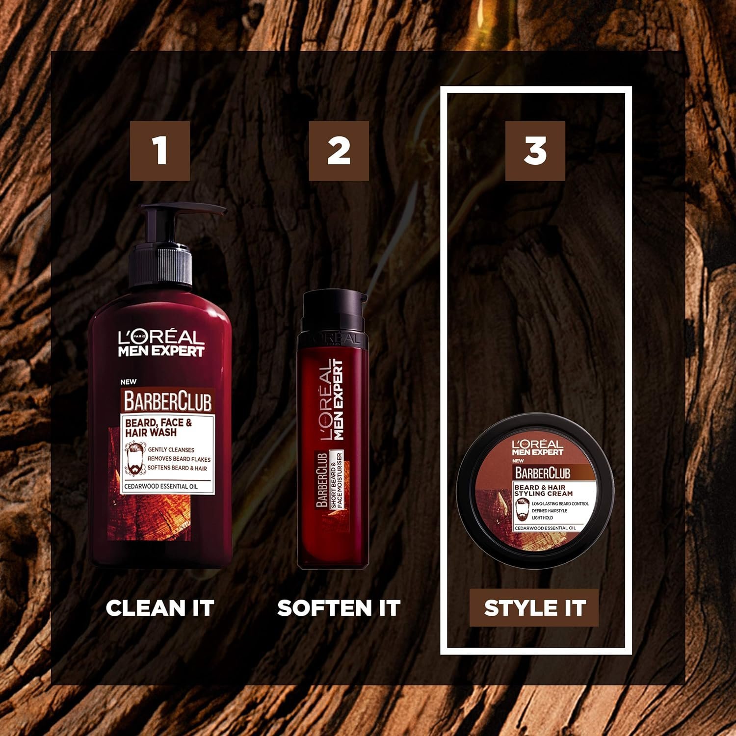 L'Oreal Men Expert Barber Club Beard & Hair Styling Cream, 75ml - Image 3