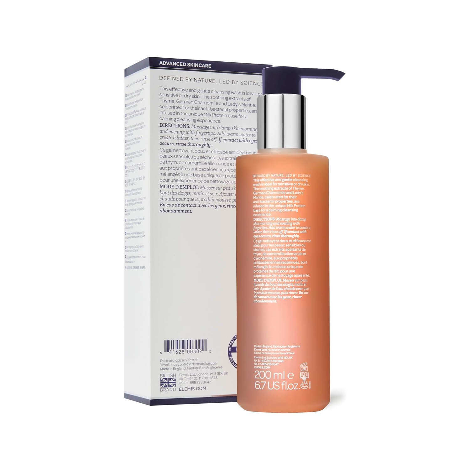 ELEMIS Sensitive Cleansing Facial Wash, Gentle Face Cleanser to Purify, Simple to Cleanse Foam 200ml - Image 2